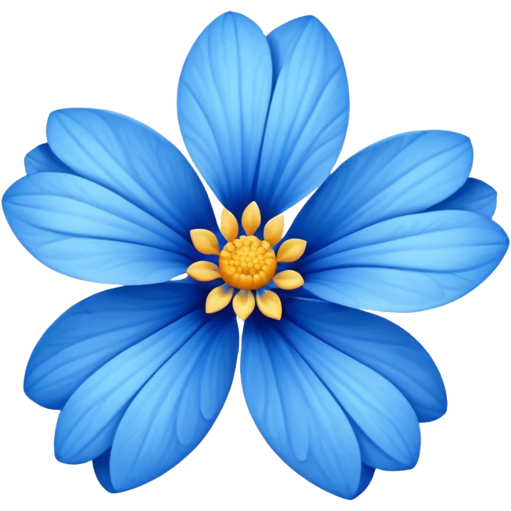 Blue flower emoji