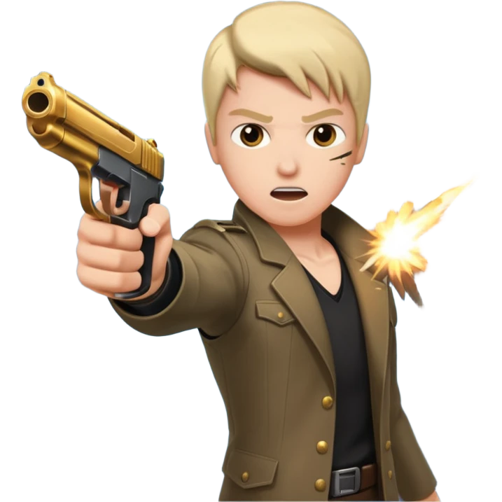 Neo matrix gun shot emoji