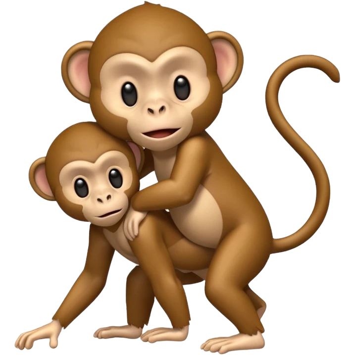 Singe qui encule un singe  emoji