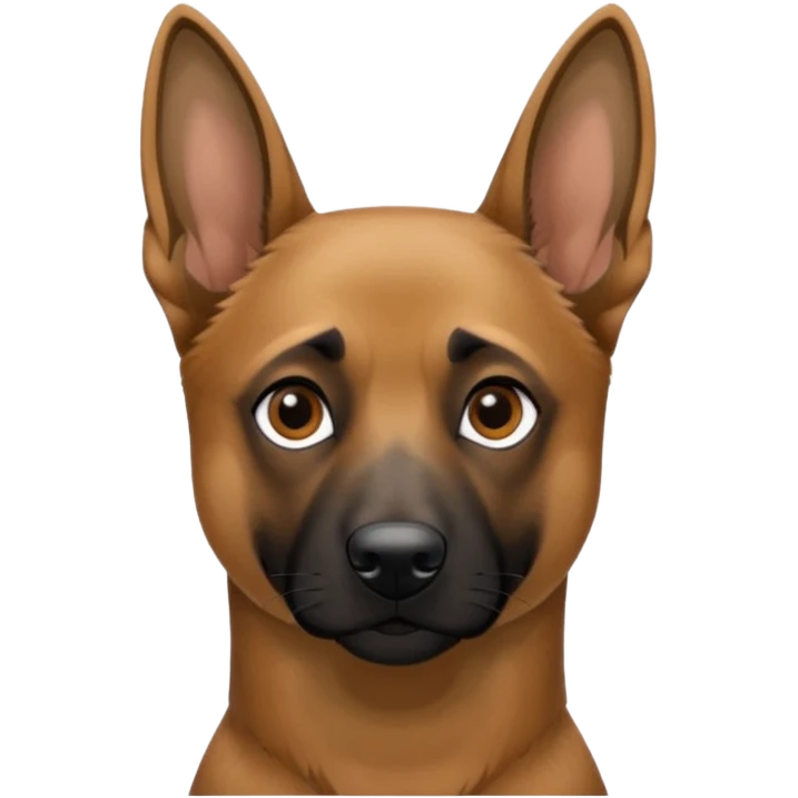 Belgian malinois saluting emoji