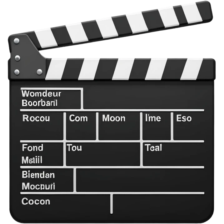 clapperboard emoji
