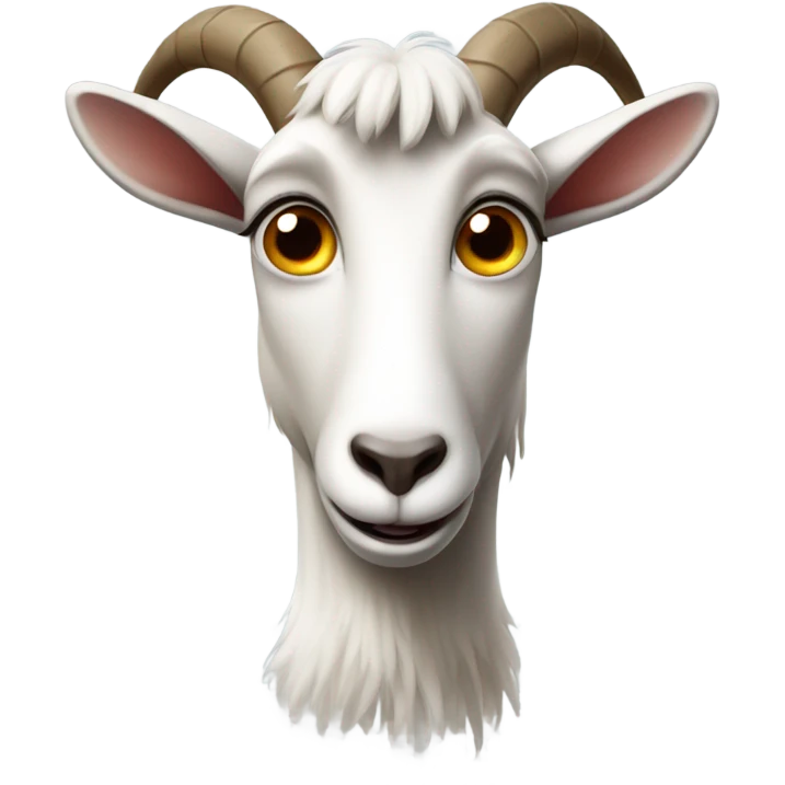 Scared goat emoji