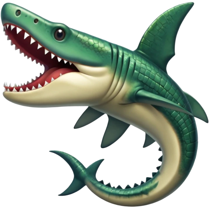 Shark-eel-crocodile-fusion-hybrid emoji