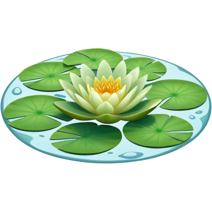 Water lily leaf (no flowers leaf only) emoji