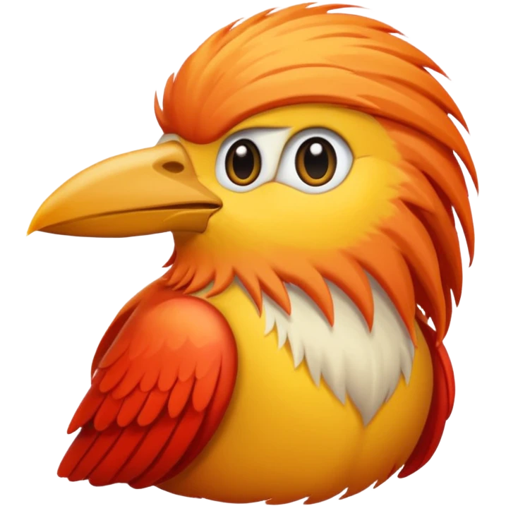  long haired bird emoji