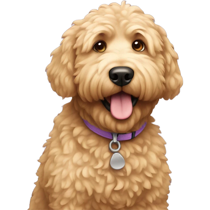 Fat golden doodle  emoji