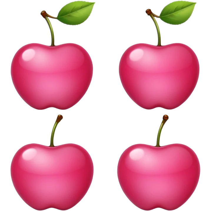 Pink cherries emoji