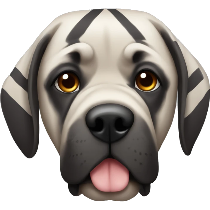 Striped mastiff emoji