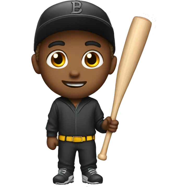 Boy with bat emoji