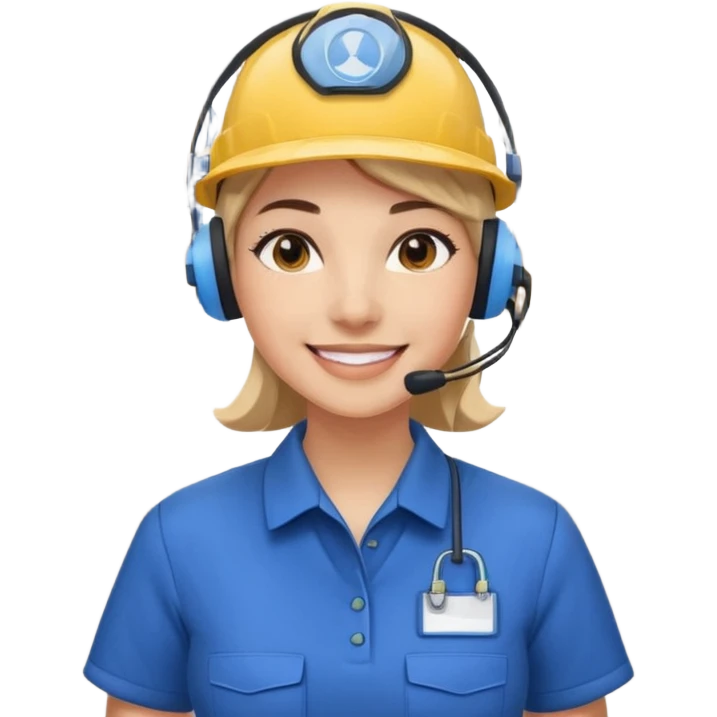 Sales women specialist in shipping emoji