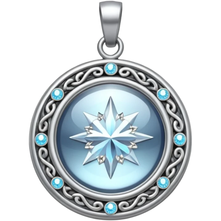 amulet pendant with sparkles emoji