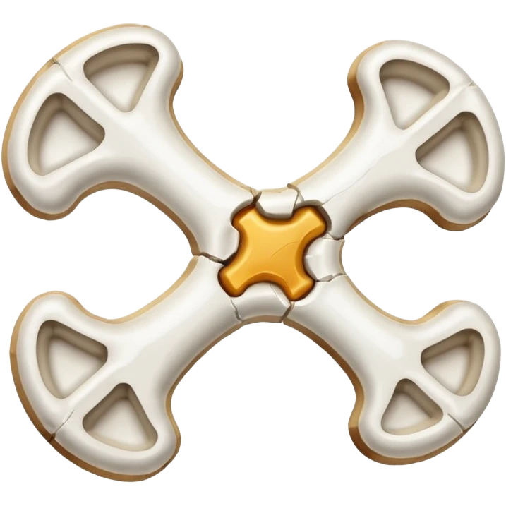 dog bone broken in half emoji