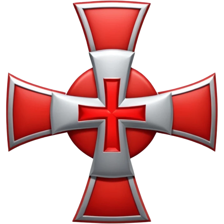 the red cross of the knights templar emoji