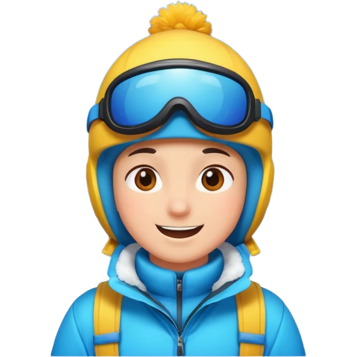 skies,colorful, Snow Gear,negative: character. emoji