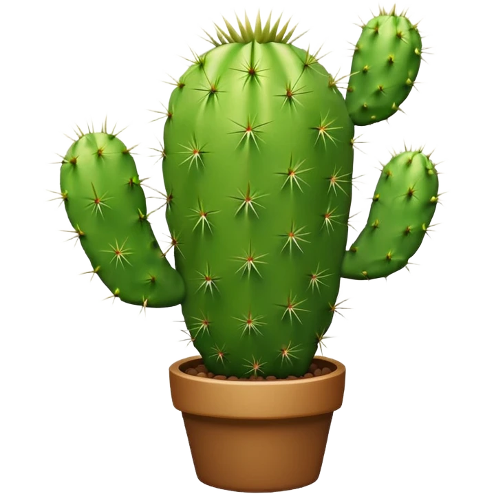 green cactus, cute, minimal emoji