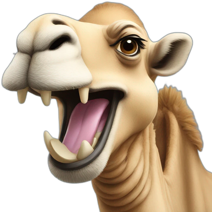 laughing camel emoji