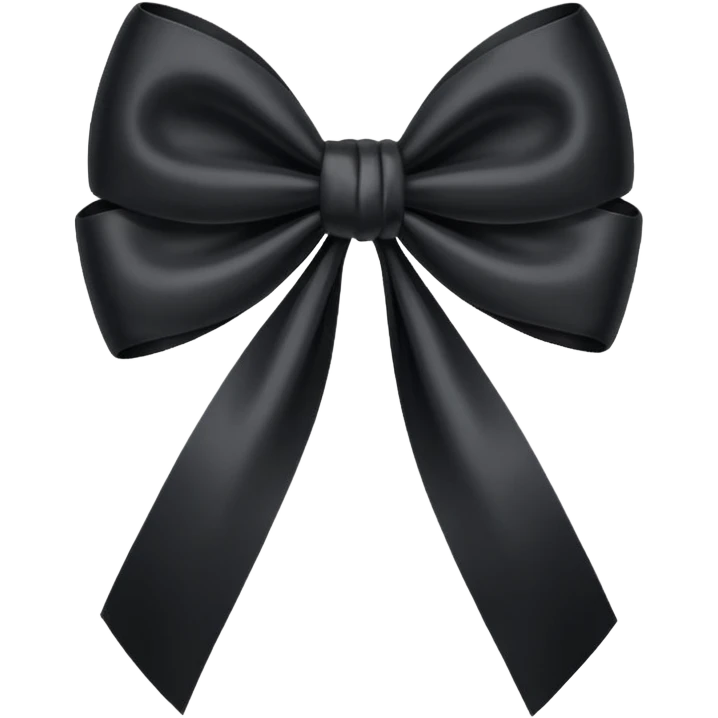 fiocco nero emoji