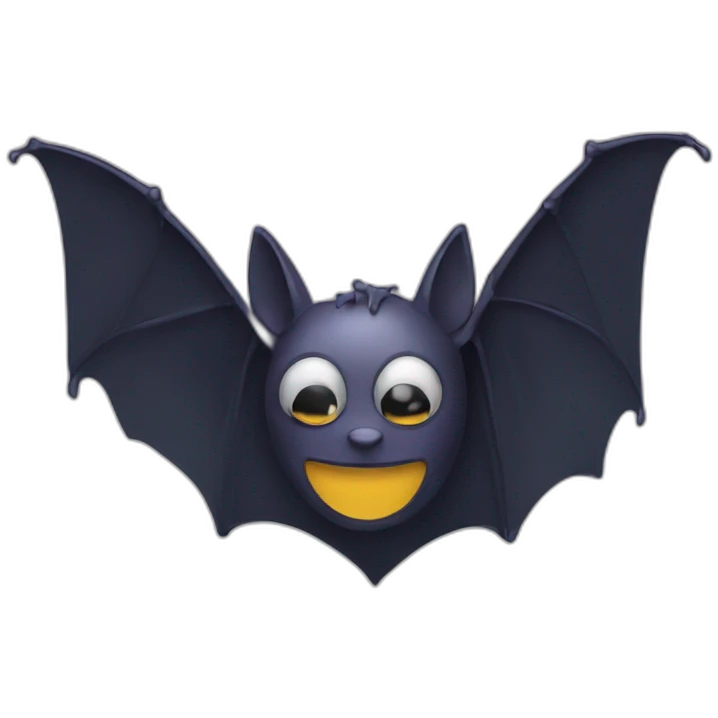 a bat programming on a laptop emoji