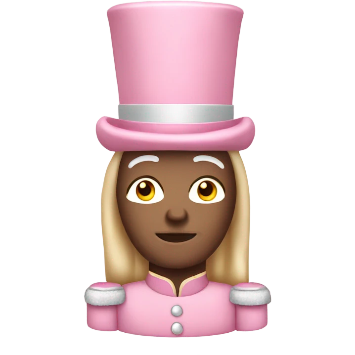 Light pink nutcracker emoji