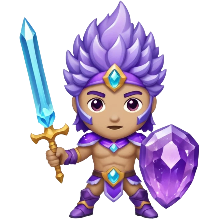 crystal geode warrior emoji