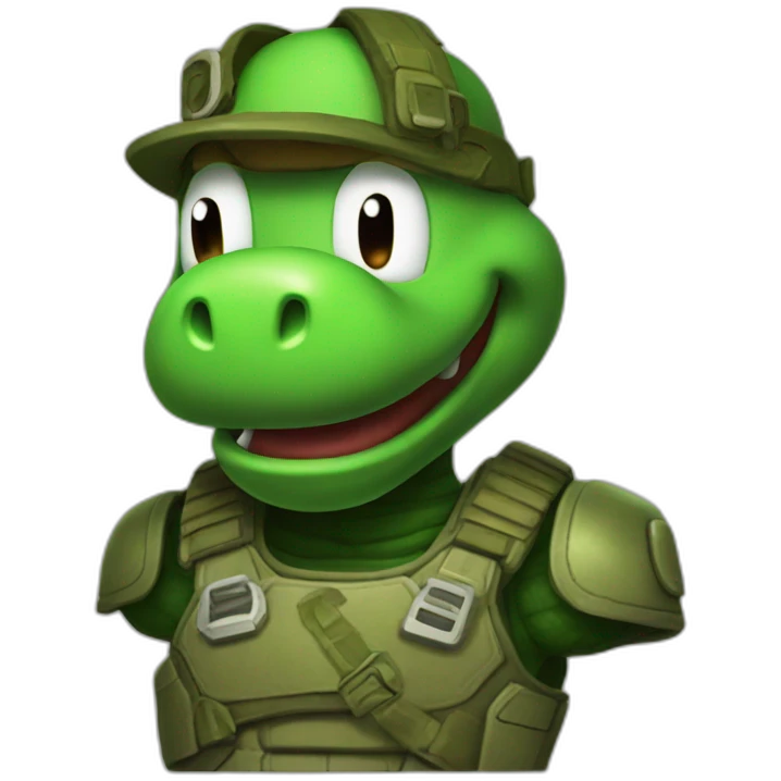 Yoshi doomguy emoji