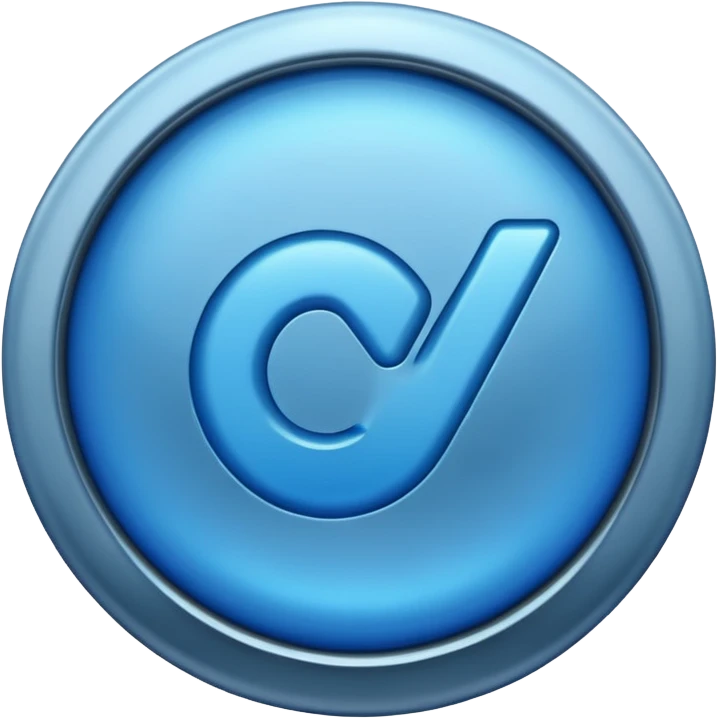 Blue tick emoji