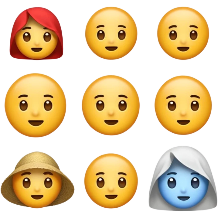 놀란 표정의 노란 얼굴 emoji