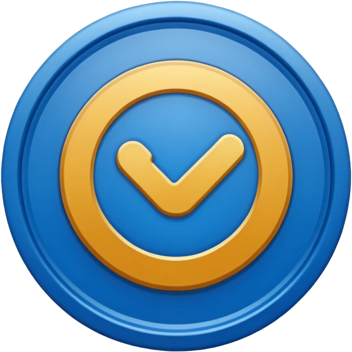 Blue Authentication Mark emoji