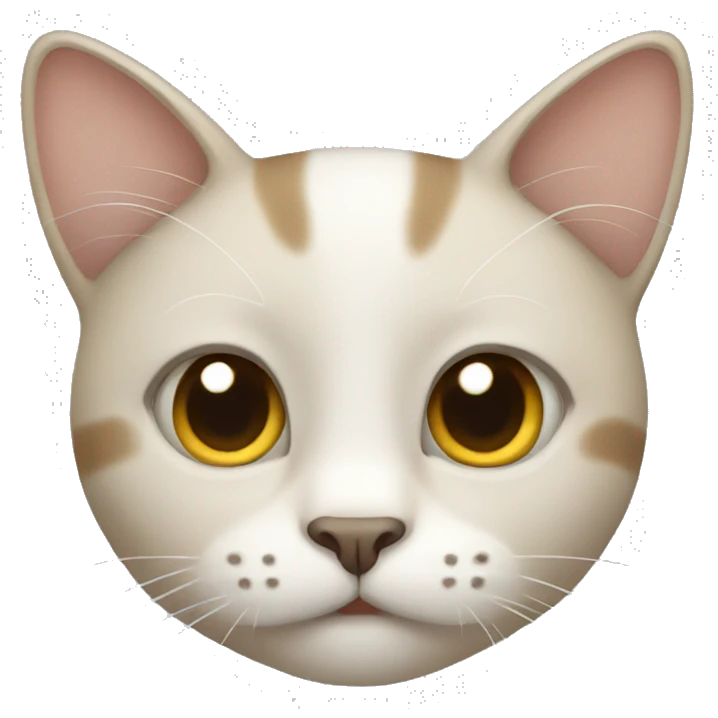 Neutral Face cat emoji