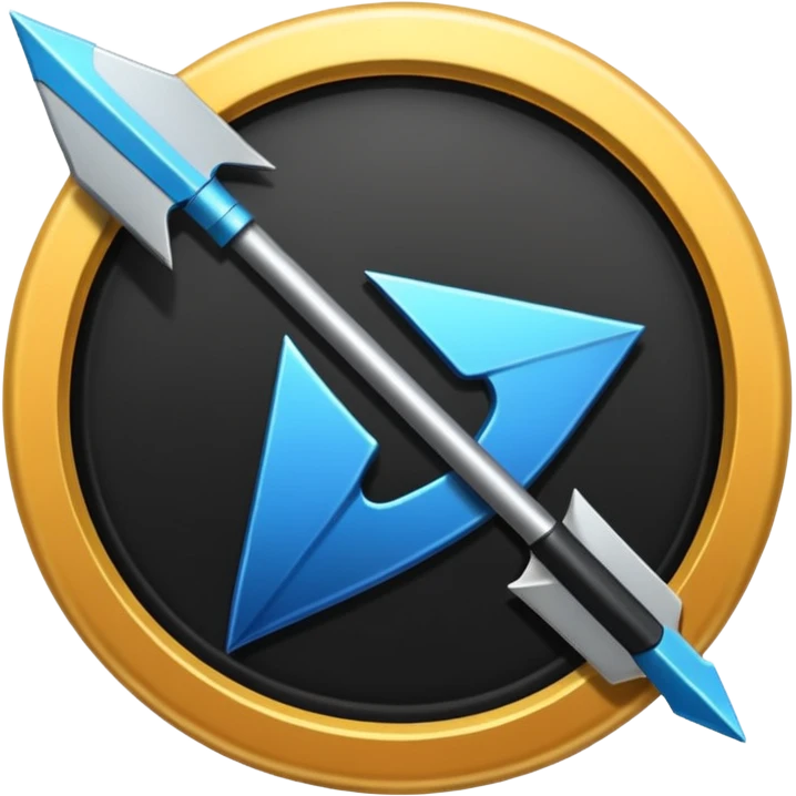 a black arrow emoji
