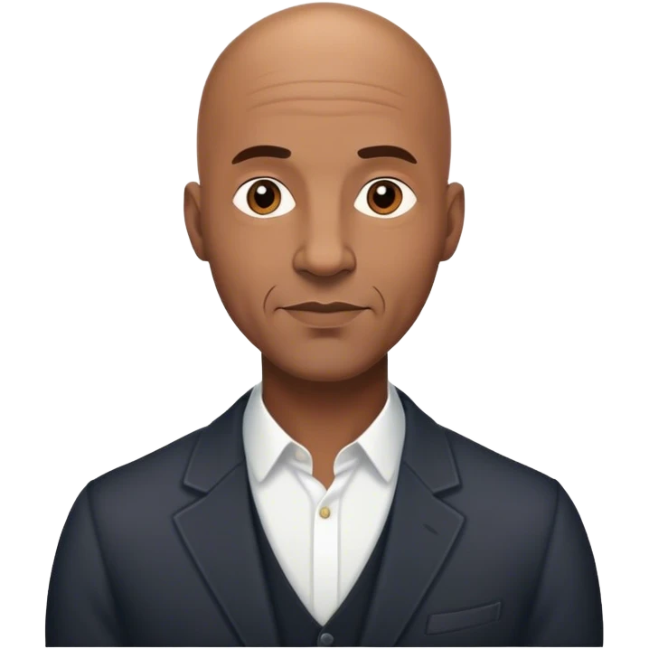 Stylish Bald guy age 50 emoji