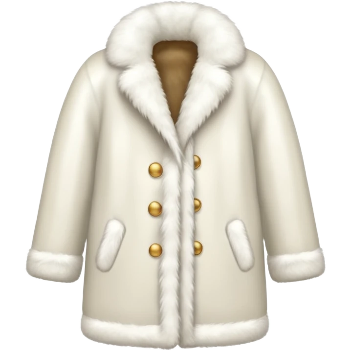 White Fur coat emoji