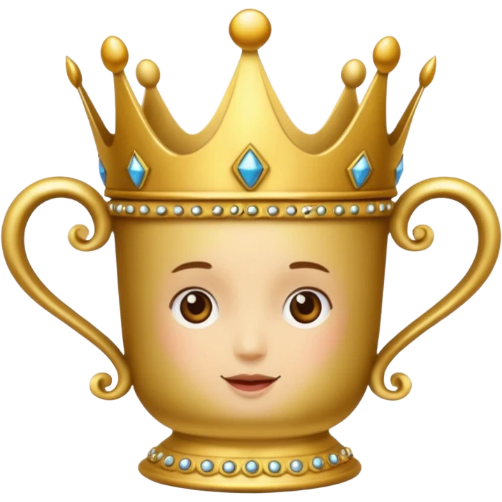 only the cup with a crown, no woman emoji