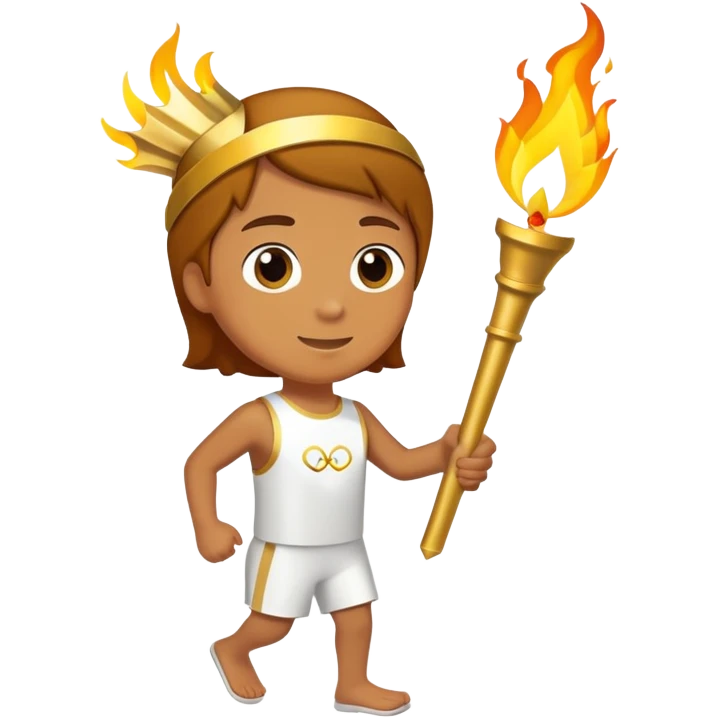 passing the olympic torch emoji