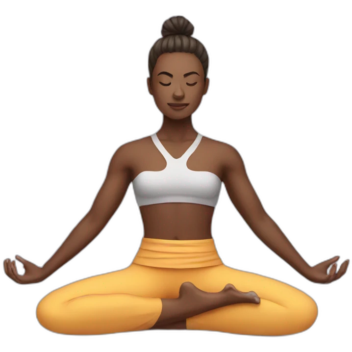 Yoga warrior emoji