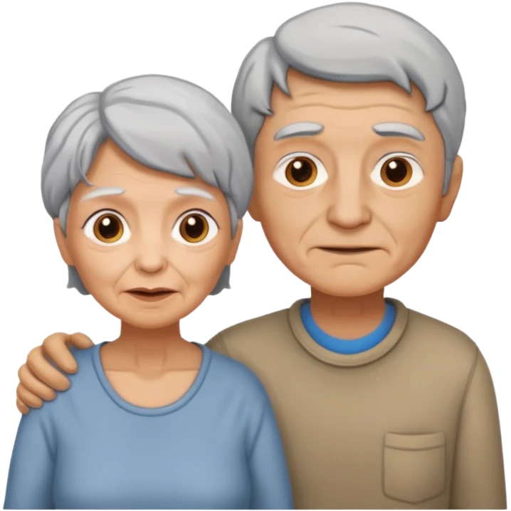 lo mismo que estas haciendo solo coloca alado de la abuela un hombre joven  emoji