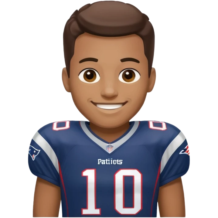  patriots player number 10 emoji
