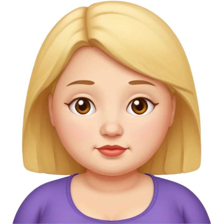 약간 통통한 여자 emoji