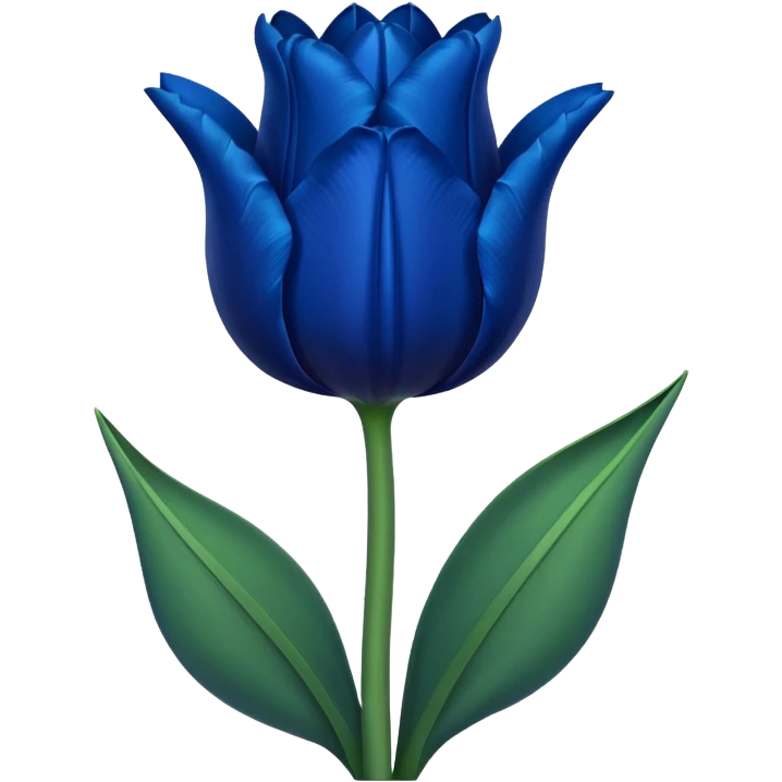 Dark blue tulip emoji