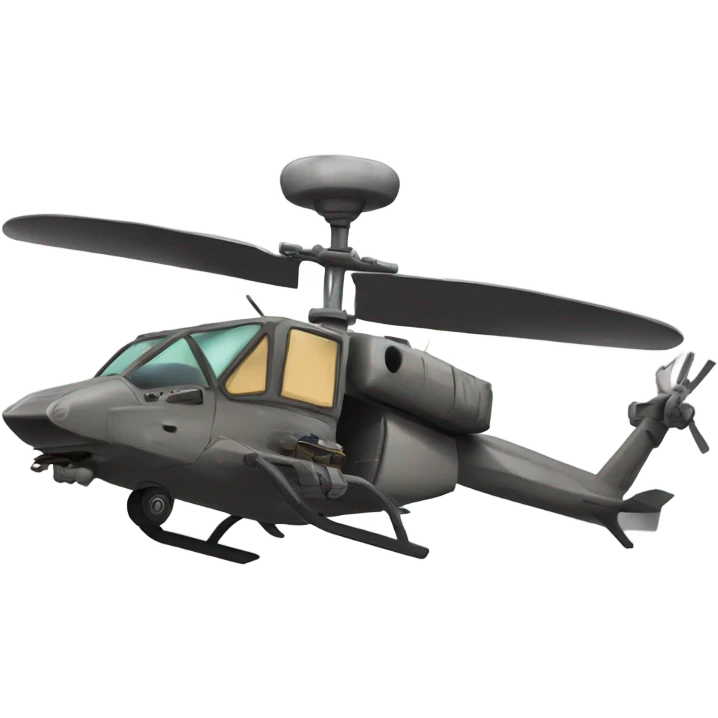 Raccoon flying AH-64  emoji