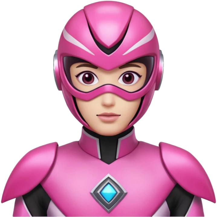 Pink Power Ranger  emoji