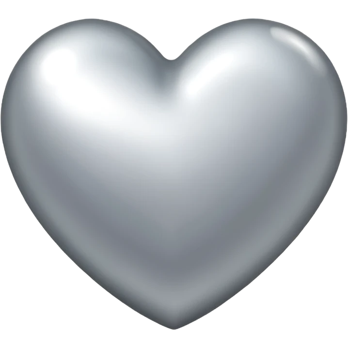Silver heart emoji