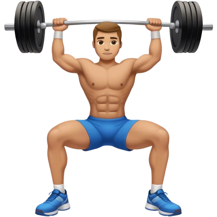 man weighted glute bridges emoji