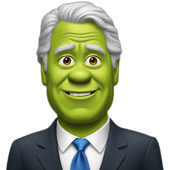 Shrek as bill clinton emoji