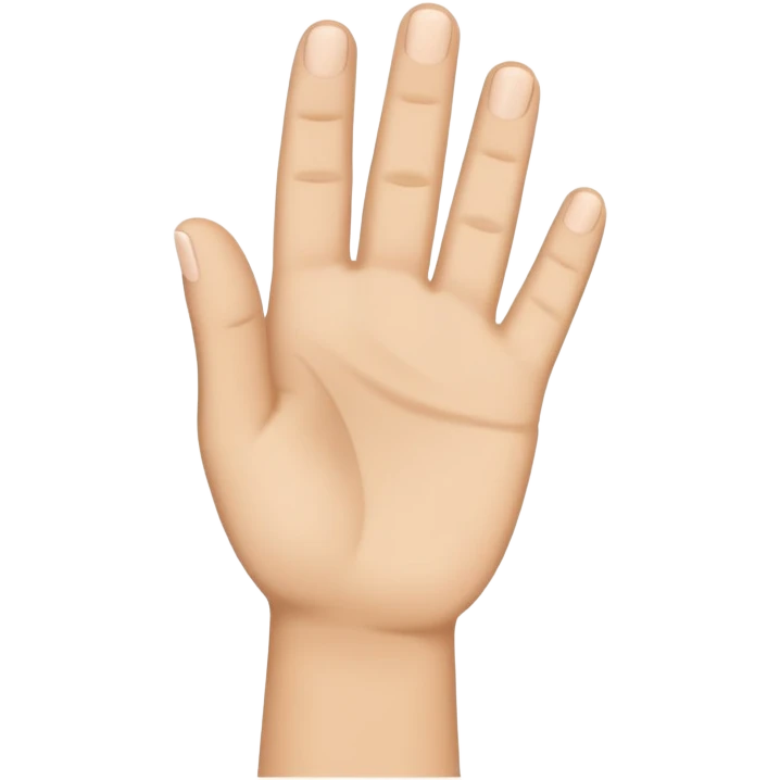 raised hand emoji