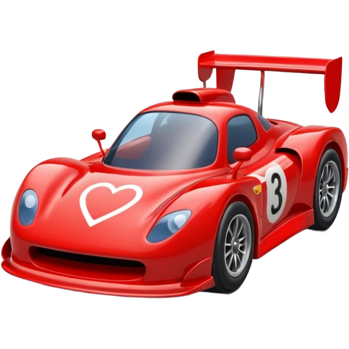 heart in a race car emoji