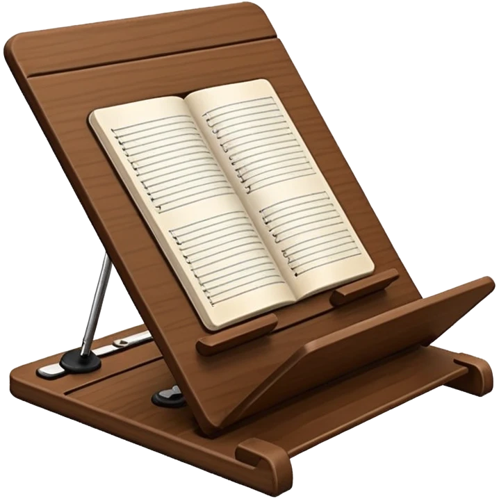 music notebook stand emoji