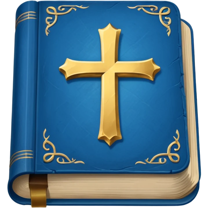 Blue Bible opened emoji