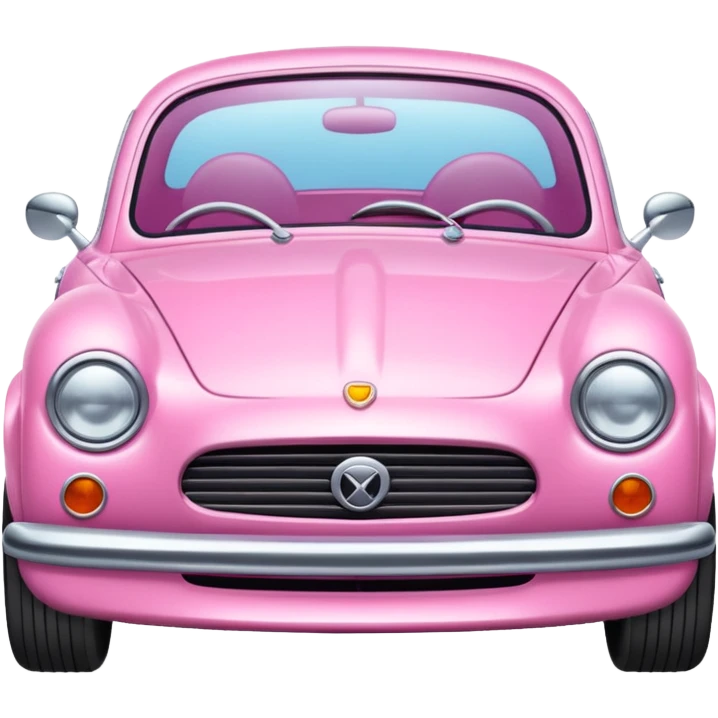 Araba pink düz emoji