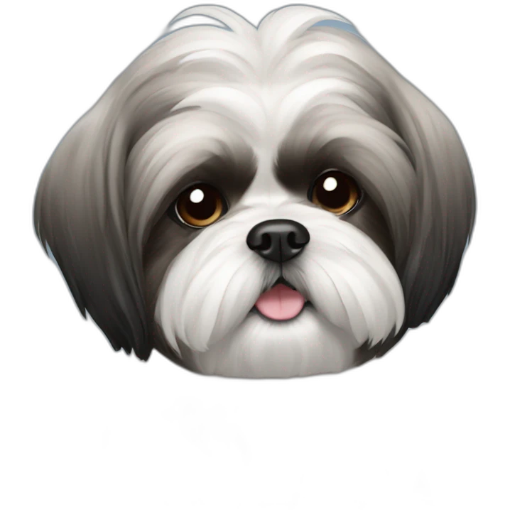 Shih tzu black  emoji
